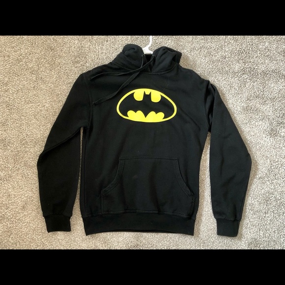 DC Comics Batman Classic Symbol Logo Hoodie Pullover Sweater Adult Size XS-Small - Picture 2 of 7